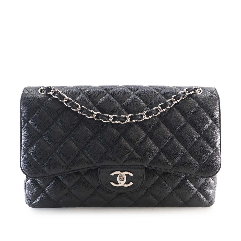 Pre-Loved Chanel Jumbo Classic Caviar Double Flap